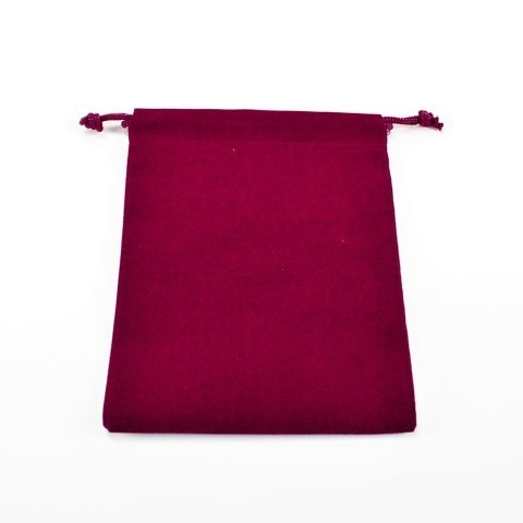 Dice Bag - Suedecloth Burgundy - Small - Chessex